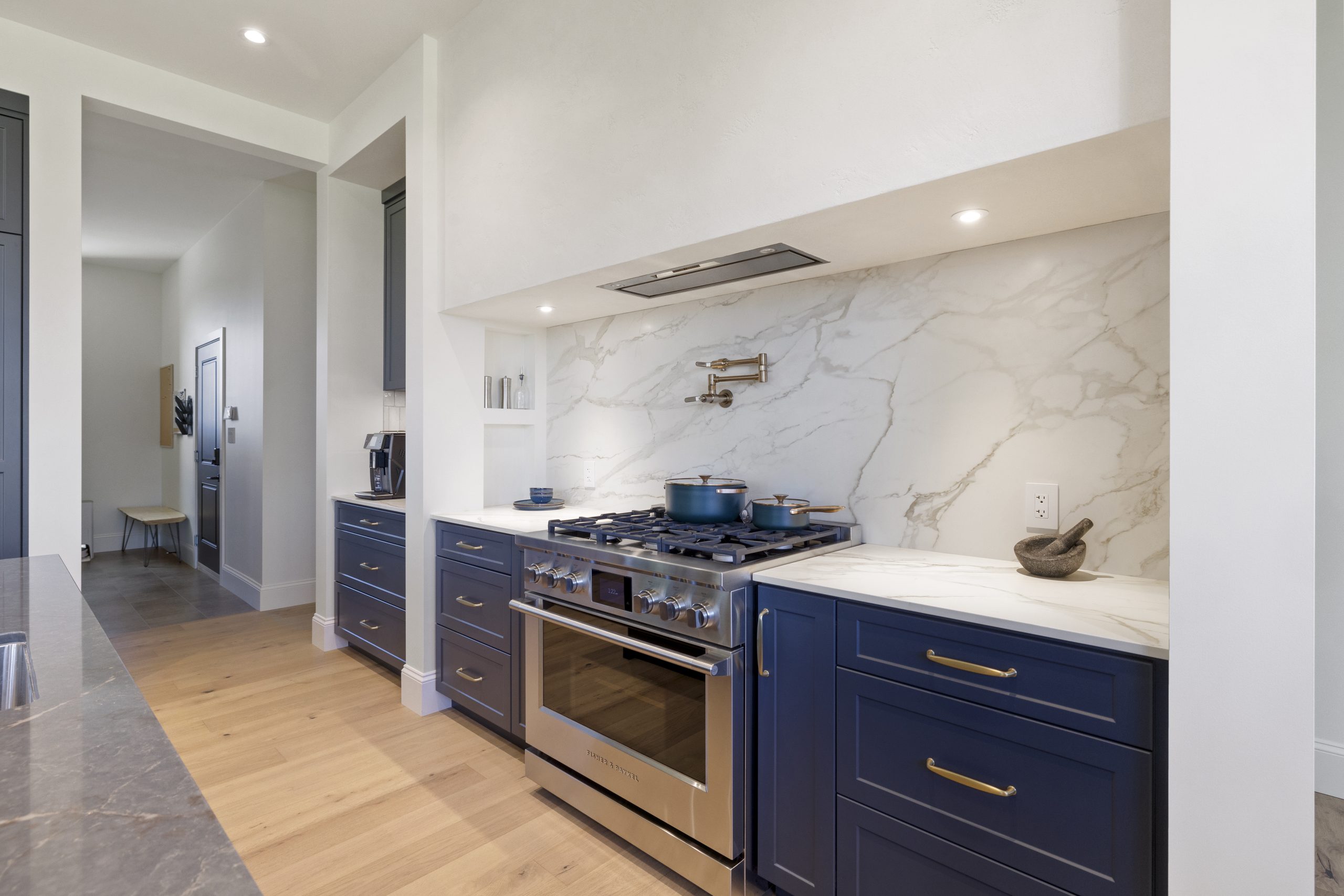 Pot filler in custom home by Irwin Homes